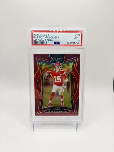 PATRICK MAHOMES 2024 Panini Select Concourse #33 Maroon Prizm /149 PSA 9 chiefs 