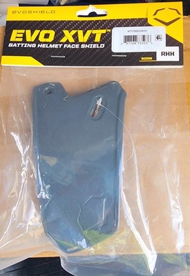 EvoShield EVO XVT Batting Helmet Face Shield (Jaw Guard) RHH - Charcoal- WTV7300