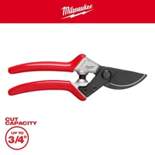 NEW Milwaukee Hand Pruner 3/4 in Cut Capacity High Carbon Steel Garden Shears