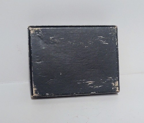 Vintage Leather Wallet Cameo Men's Tri Fold Black Cowhide Original Box Unused - Picture 19 of 19