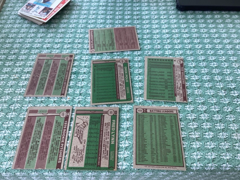 1976 Topps Boston Red Sox Master Team Set 32 Cartas Novatos, LLers Plus 4 HOFers Foto 4 de 4