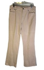 Vintage 90s Lauren Ralph Lauren Womens 8 Wide Whale Corduroy Pants Beige
