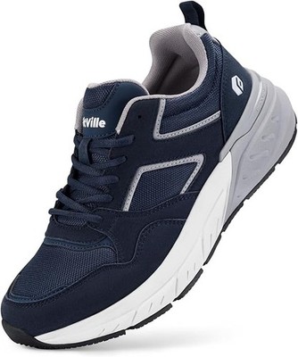 Herren Extra Breite Passform Turnschuhe Fußgewölbe Unterstützung Wanderschuhe Atmungsaktiv Uk8 FitVille
