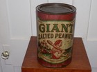 Vintage Giant Salted Peanut Ten Pound Empty Tin