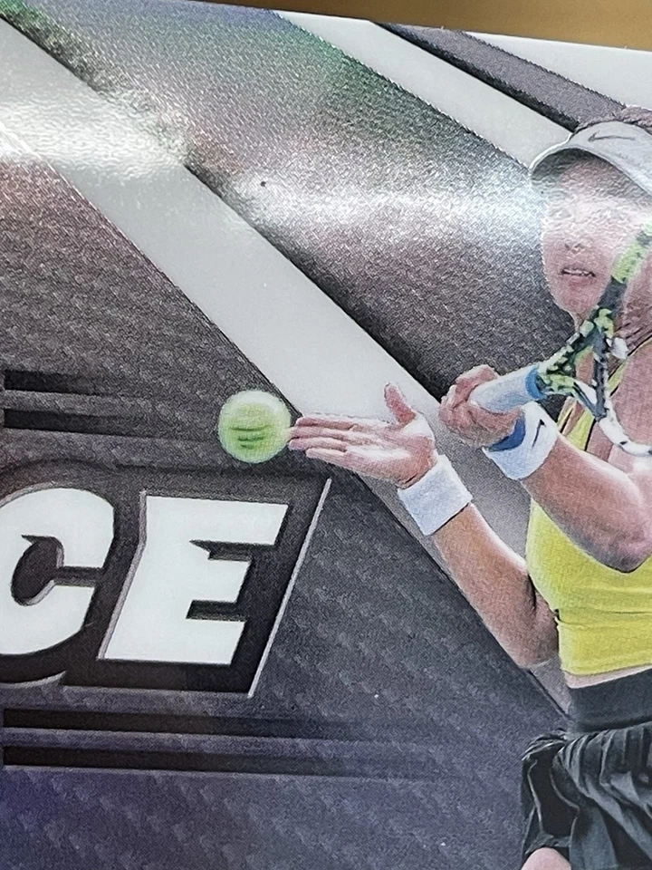 2024 TOPPS GRAPHITE TENNIS ACE RELICS WHITE REFRACTOR ALEXANDRA EALA 07/10 - Image 4 of 4