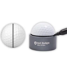 Ball Badge Aim Stripe - 360 Degree Golf Ball Line Marker Kit with Golf Bag At...