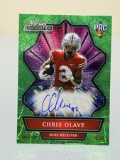 2021 Wild Card Alumination Holo-Lux Chris Olave Auto /25 !!! PRC Pre Rookie Card. rookie card picture
