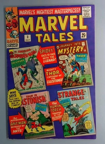 Marvel Tales #3 FN Reprints Amazing Spider-Man 6 Marvel 1966 BW1