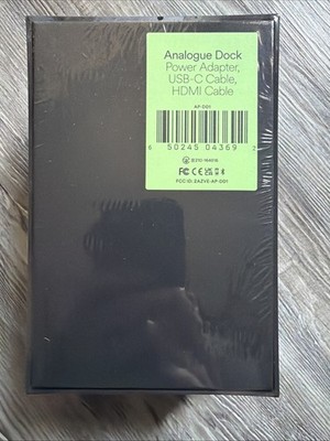 Analogue Pocket Dock Black 650245043692 Brand New Sealed