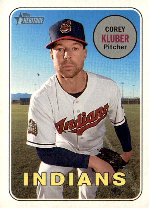 2018 Topps Heritage Corey Kluber Cleveland Indians #176 5 Card Lot