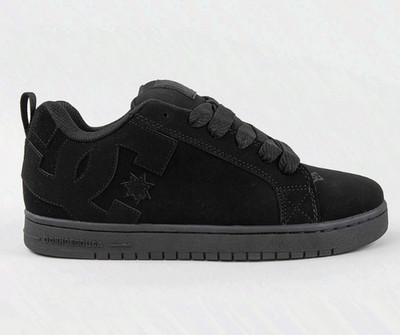 DC Court Graffik Men's Black Black Skate Shoes Puffy Cupsole Sneakers