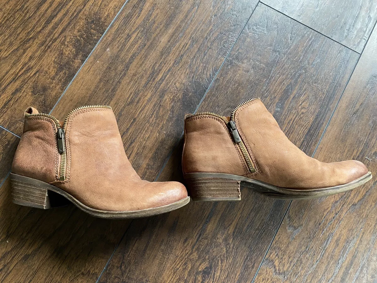 Lucky brand zipper clearance booties