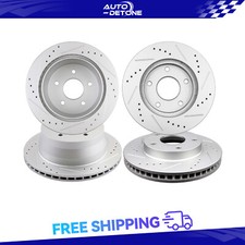 4X Front Rear Drilled & Slotted Brake Rotors Fits Chevrolet Blazer GMC Sonoma