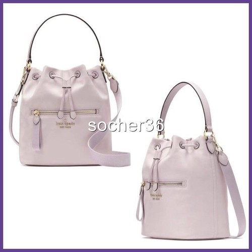 KATE SPADE CHELSEA THE LITTLE BETTER NYLON BUCKET BAG KA594 LILAC NWT $329