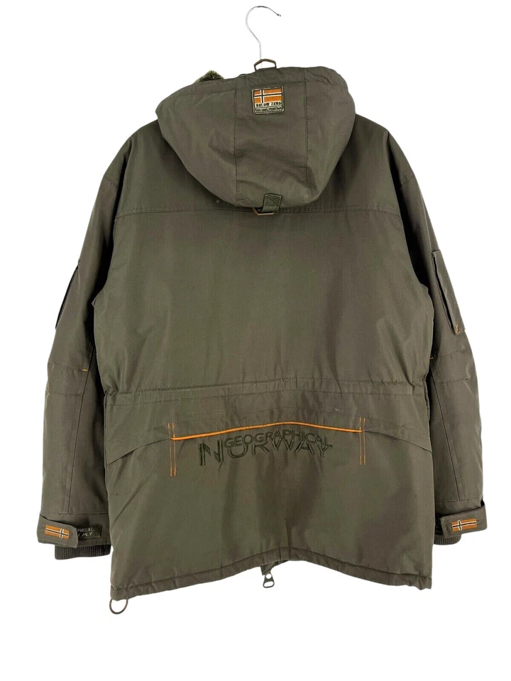 Geographical Norway Hooded Parka Jacket Coat Men's SIZE S - Image 2 of 4