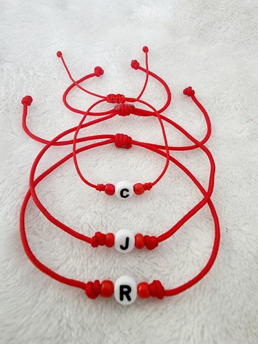 3Pulsera Para BEBE PAPA Y MAMA , mom Dad & Me. Good Luck Pulsera Roja De Hilo🫶 - 第 1/1 張圖片