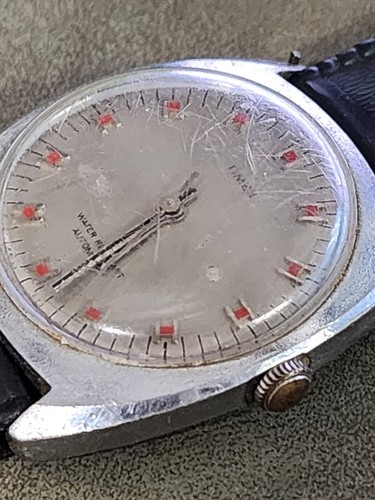 VINTAGE TIMEX MENS WRIST WATCH AUTOMATIC MECHANICAL 46150-3173 WORKS VISCOUNT - Picture 4 of 9