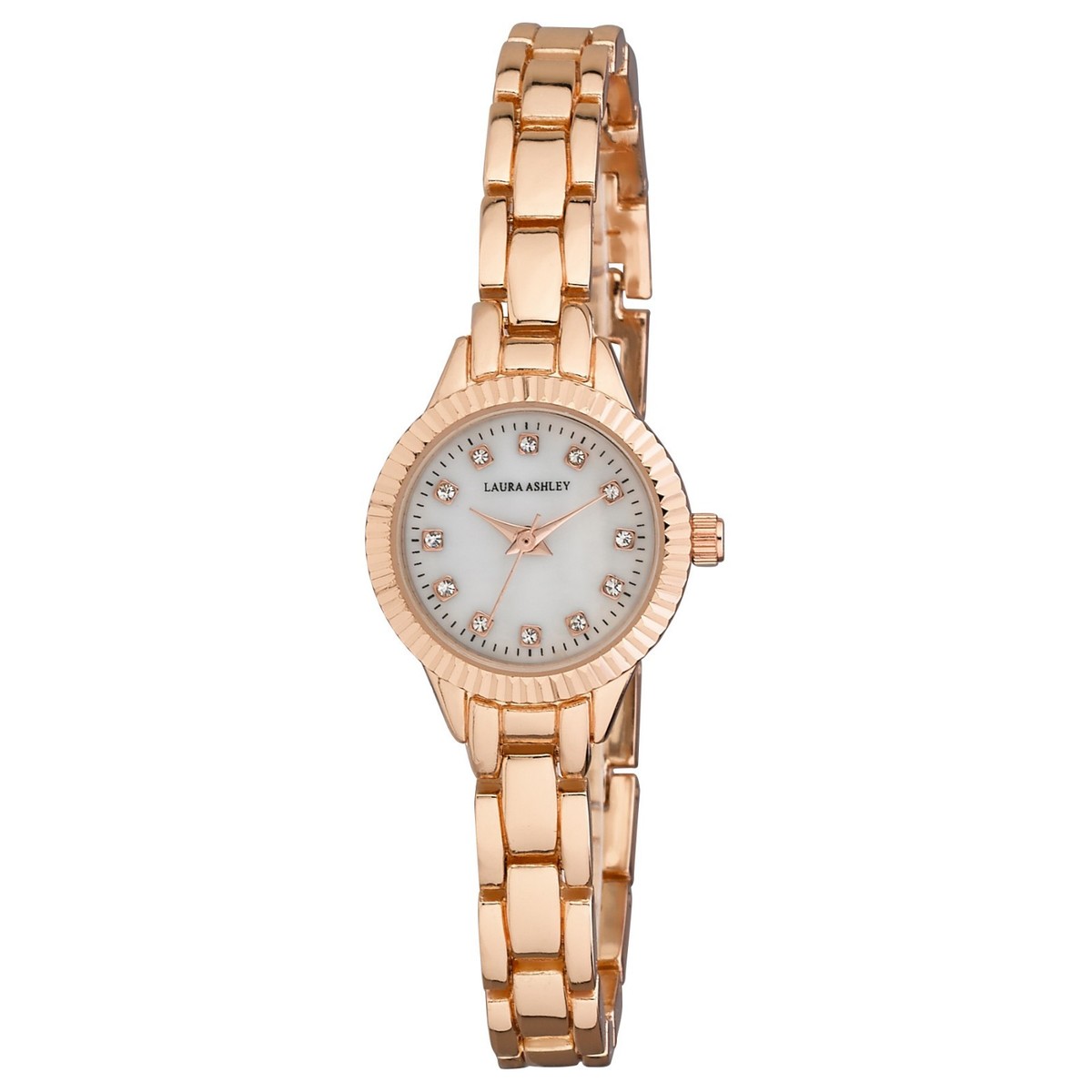Laura Ashley Ladies Mini Bracelet Coin Edge Bezel Watch