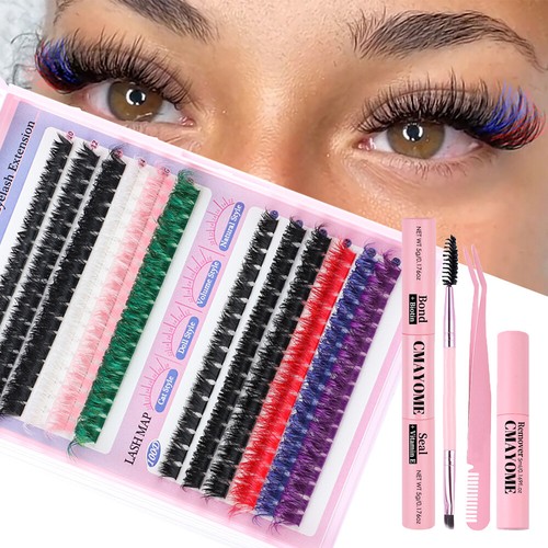 DIY Lash Extension Kit, 204Pcs Lash Clusters Individual Lashes, 80/100D Cluster↷ - Picture 5 of 19