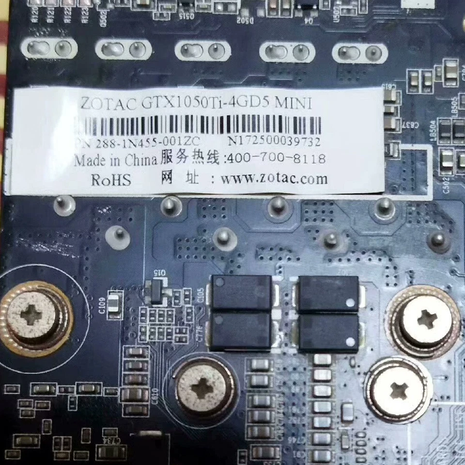 For Zotac GTX1050Ti-4GD5 MINI, GTX1050Ti 4G DDR5 128bit Graphic Video Card - Image 2 of 3