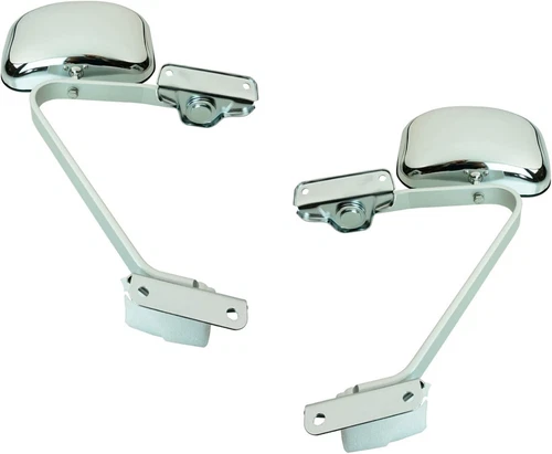 Mirrors For 1980-1996 Ford Truck Bronco XL XLT Pair Manual Check Mount Bracket