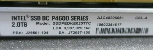 Fujitsu 2TB PCIe NVMe AIC P4600 SSD SSDPEDKE020T7C S26361-F5650-L200 A3C40206691 - Picture 4 of 6