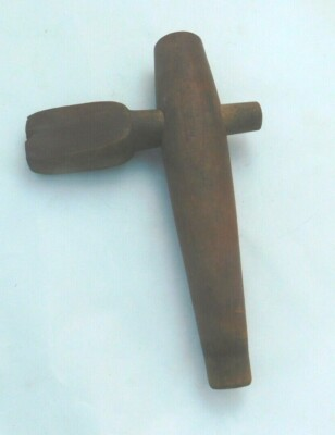 #ad Antique Primitive Butternut Key Wooden Barrel Beer Whisky Wine Bung 8quot; long $12.99