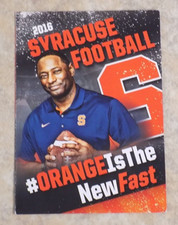 2016 SYRACUSE ORANGE NCAA Football Pocket Schedule