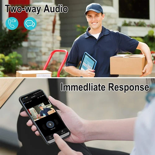Smart Wireless Wi-Fi Doorbell 1080P HD Security Intercom Video Camera Door Bell - Picture 7 of 16