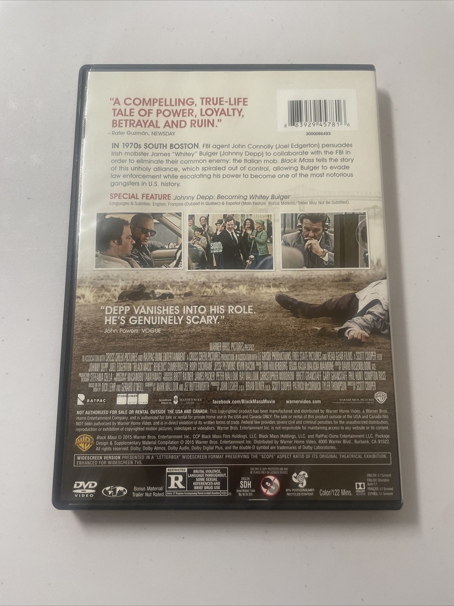 Black Mass DVD In Very Good Condition 883929457816| eBay