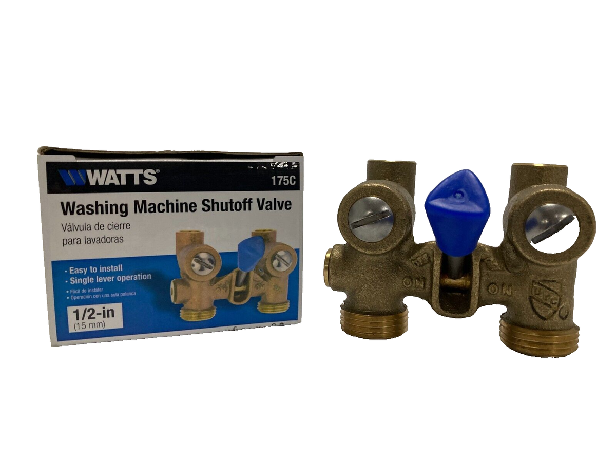 Watts Washing Machine Shutoff Valve, 1/2 Inch, Bronze 175C | eBay