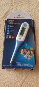 NIB (Read below) NEVER USED CVS Health Flexible Tip Digital Display Thermometer