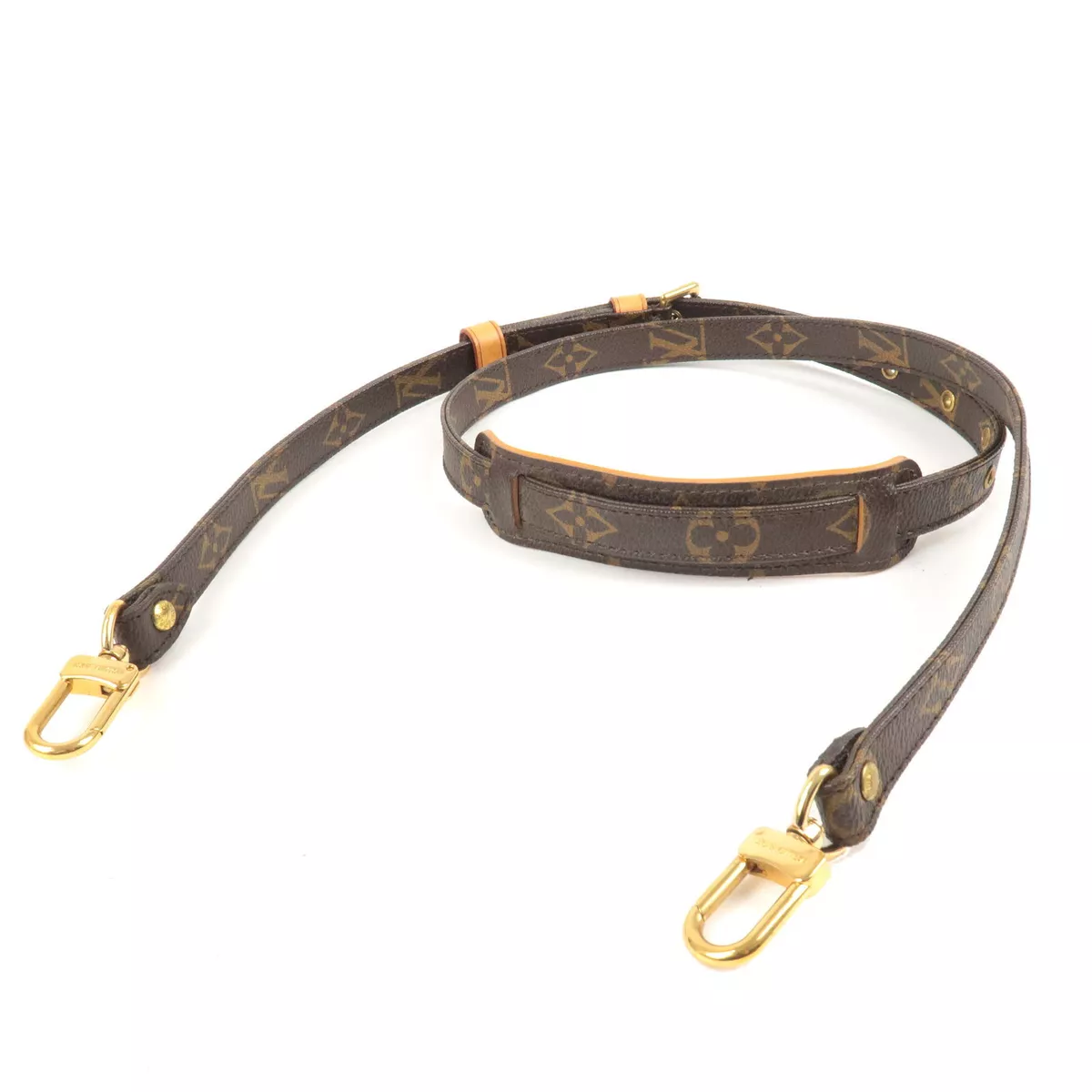 Auth Louis Vuitton Monogram Canvas Adjustable Shoulder Strap