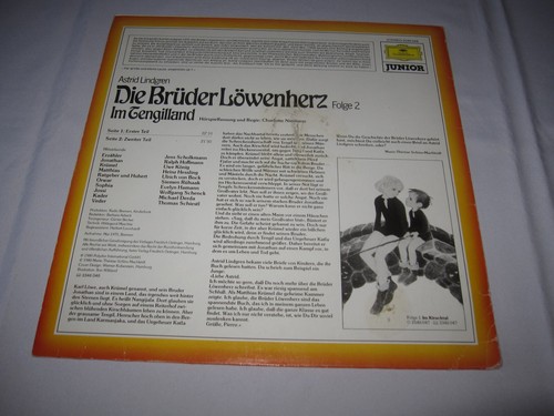 LP 12“ Hörspiel: Die Brüder Löwenherz Folge 2 Im Tengilland, Deutsche Grammophon - Bild 4 von 5