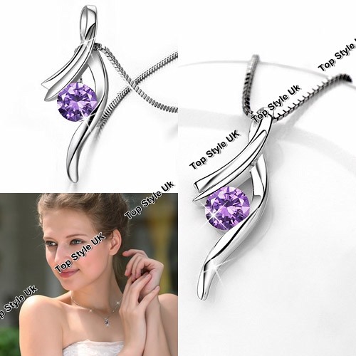 Silver 925 Amethyst Jewellery Xmas Christmas Women Gifts Girls Presents Mum J278 - Picture 3 of 12