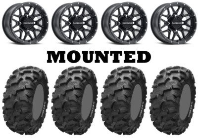 Kit 4 ITP Blackwater Evolution 28x9-14/28x10-14 on Krank Matte Black 550