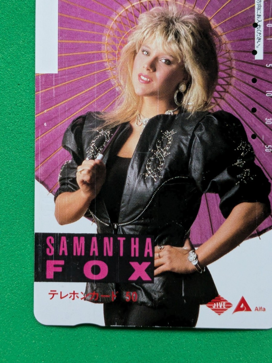 SAMANTHA FOX Japanese Telephone Card JIVE AIFA Rare | eBay