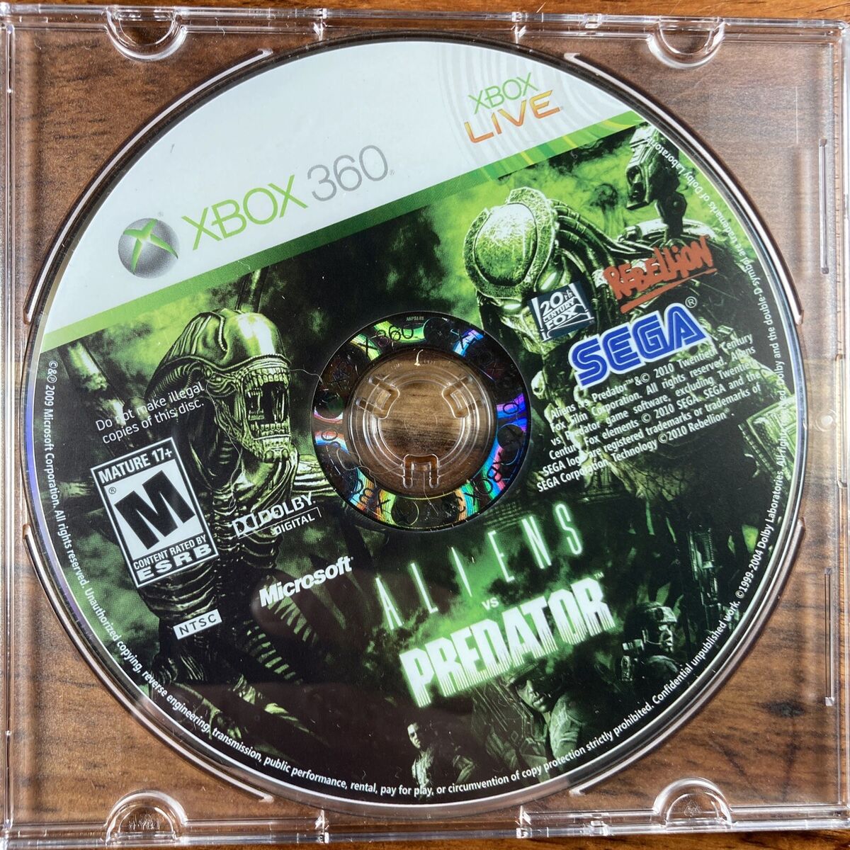 Xbox 360 - Aliens vs. Predator {DISC ONLY}