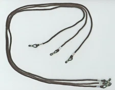 3 Brown Eyeglasses Sunglasses Neck Cord Straps average 24" Long B6-C7