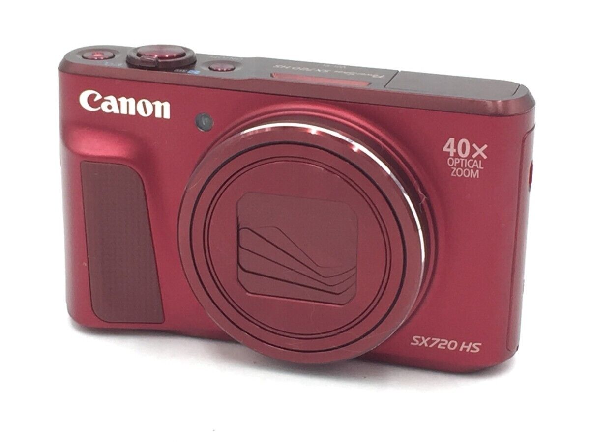 Digital Camera Canon PowerShot SX720 HS Red 20.3MP 40x Wi-Fi CMOS Used