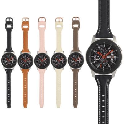 Women Strap Luxury Slim Leather Band for Samsung Galaxy Watch 4 5 6 7 FE 40/44mm