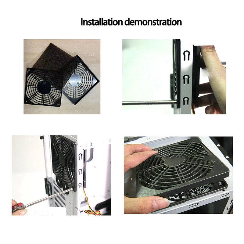 Fan Dustproof Case Guard Grill Protector Cover for PC Computer Fans Filter NEW - Image 4 of 4