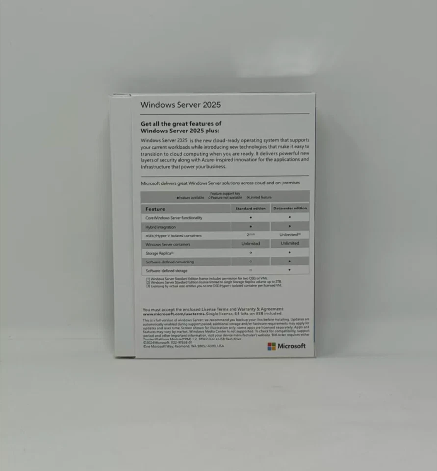 Microsoft Windows Server 2025 Standard 16 Core USB Box + 50 RDS CALs - Image 4 of 4