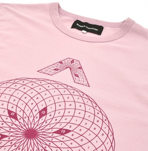 NUEVA BIANCA CHANDÔN Para hombres XL Camiseta Sagrada Circumflex Rosa Unisex Nueva Sin Etiquetas Hecha en EE. UU. - Imagen 3 de 7