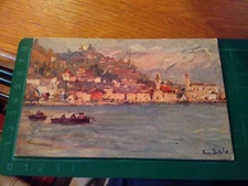 146000  CARTOLINA ANTICA  ILLUSTRATA DA E. SALA MADERNO  VEDI RETRO