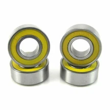 TRB RC 6x13x5mm Precision Ball Bearings ABEC 3 Rubber Sealed YEL (4)