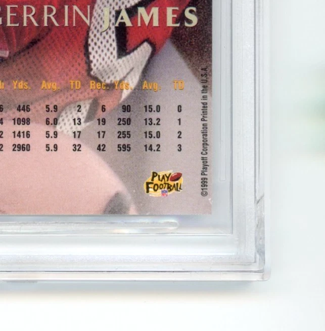 Edgerrin James RC BGS 9: 1999 Playoff Prestige EXP Retail Rookie Card POP 5 - Image 4 of 4