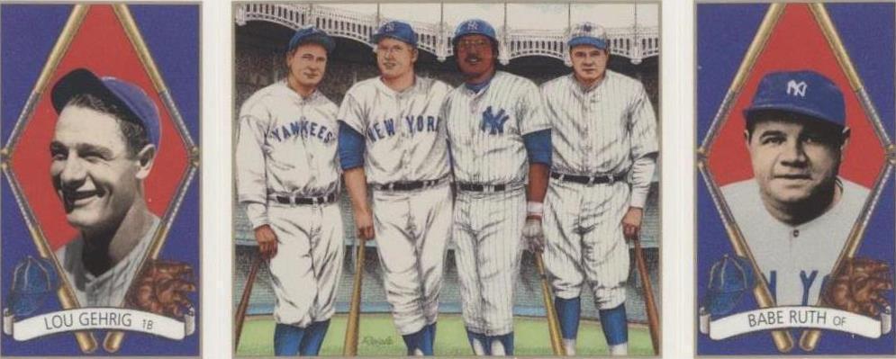 1993 Upper Deck B.A.T. Triple-Folders - Babe Ruth Lou Gehrig