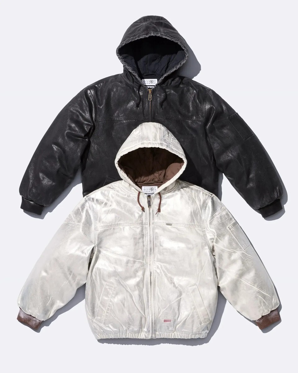 Supreme MM6 Maison Margiela Foil Box Logo Hooded Sweatshirt Supreme MM6 Maison Margiela Foil Box Logo Hooded Sweatshirt
