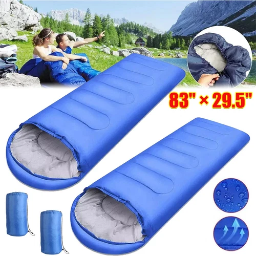 Outdoor Envelope Camping Sleeping Bag Waterproof Ultralight Warm Adult Hiking US